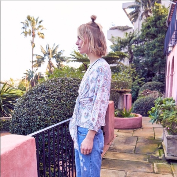 Blake print Gabriella front tie top - Picture 8 of 8